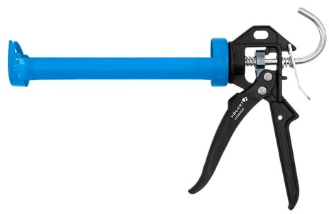 Högert Technik - Presse à cartouche - Seringue en silicone pour le traitement de toutes les cartouches d'étanchéité et de colle de 310 ml - Pistolet à calfeutrer - Force de pression: 1800 N