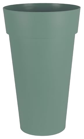 EDA - Blumentopf, hoch, XXL, Toskana, Ø 48 cm, Volumen 90 l, Ø 48 x H.80 cm, Lorbeergrün