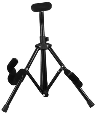 Abaodam 1Stk zusammenklappbarer Gitarrenständer Halter für Musikinstrumente boden gitarrenhalter Instrumentenhalter Gitarren-Organizer-Rack Gitarren-Hook-Rack Ukulele Zubehör E-Bass Gummi