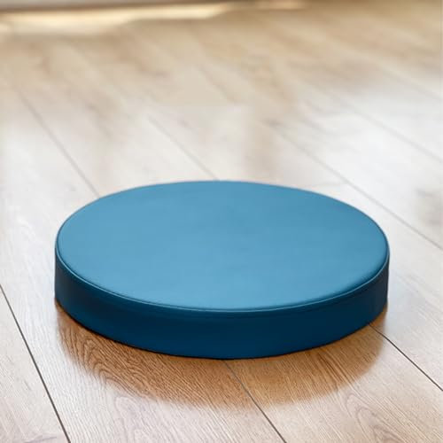 FRALHQFL Runde wasserdichte PU Leder Bodenkissen Verdicken Memory Foam Bodenkissen Durable Abnehmbare Sitzkissen für Yoga Wohnzimmer Balkon Zimmer