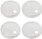 SG Store Set di 4 cerniere per sedile del WC, diametro 55 mm, con cerniere in acciaio inox, colore argento