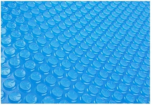 Pool Hot Tub Covers Rectangle Pool Cover, Blue Bubble Heat Insulation Film Foldable Solar Thermal Blanket With Grommets For Hot Tubs, Above-Ground Pools Heater(2m x 3m(6ftx10ft))