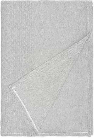 Etrexonline Colcha Multiusos 180x260 cm - Cubre Sofá y Cubrecama Plaid, Manta Foulard Decorativa de Algodón y Poliéster, Jarapa Suave y Cómoda - Color Gris Claro