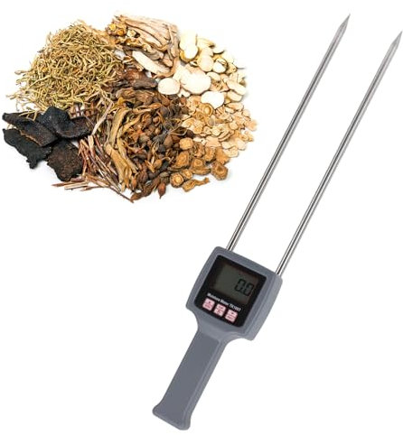 Tester Portatile per l'umidità del Fieno, Misurazioni Precise e Veloci Misuratore di Fieno con Sonda Sonda per Misuratore di umidità per Fieno Froage Leymus Chinensis