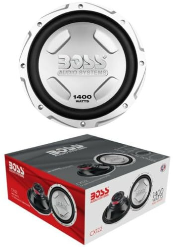 1 SUBWOOFER Audio Systems CX122 CX 122 30,00 cm 300 mm 12 de diamètre, Bobine Mobile Simple 4 ohm, 700 Watt rms 1400 Watt Max, pour Voiture, 1 pièce