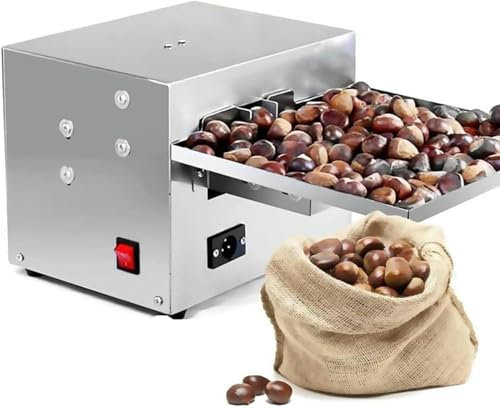 GFXYQPDNV Macchina per Aprire Castagne in Acciaio Inossidabile, Macchina per Arachidi Elettriche, Senza Danni alle Castagne, Adatte A Molte Dimensioni di Castagne, per Molte Dimensioni di Castagne