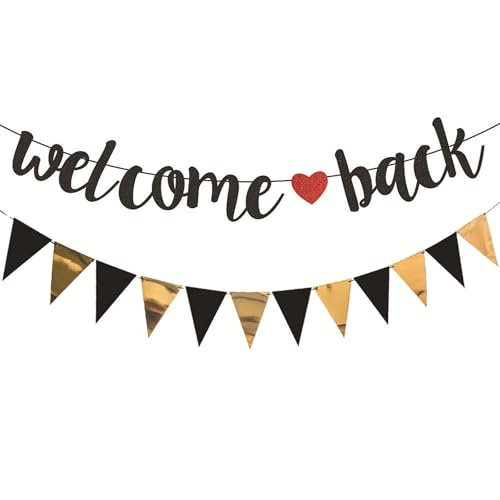 Welcome Back Banner,Welcome Back Guirnalda,Bienvenida a la Vuelta para Aula Pancarta de Bienvenida de Nuevo para el Aula,la Escuela,el Regreso a Casa,Suministros para Fiestas Familiares