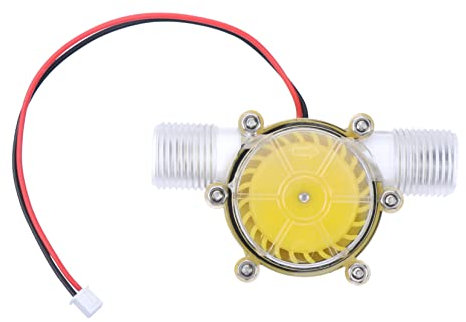 YARNOW 12v Dc Micro Hydro Generator with Voltage Regulator Yellow Water Turbine Hydroelectric Generator for Small Water Flow Power Generation
