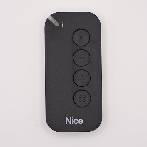 Télécommande Nice MyGO4BD pour portails et Porte de Garage – 4 Canaux - IP30 - Fréquence : 433,92 MHz - Codage : Bidirectionnelle BD & O-Code - Compatible Récepteurs OXIBD, OXI, OX2, FLOX2R, FLOXI2R