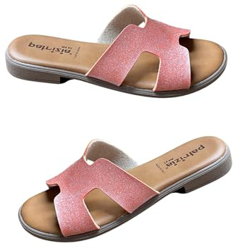 Patrizia Azzi Sandalo Donna fascia intera modello tacco basso 2 cm eleganti comode pratiche