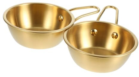 VILLFUL 2piezas Tazón De Condimentos Cuenco Coreano Para Arroz Sopa Asa Hogar Restaurante Cuencos De Arroz Asas