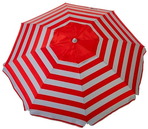 Aremar Sombrilla de Playa Antiviento Airvent, Protección UV 50+, 8 Varillas de Fibra de Vidrio, Mástil resistente, Funda de Transporte con Asa