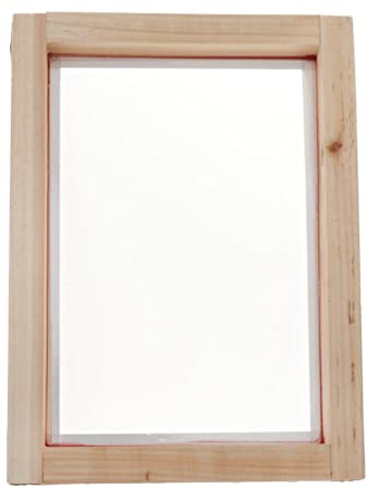 YEJBBUC Siebdruck-Holzrahmen, Siebdrucknetz für Siebdruck, 20 x 30 cm, 55T