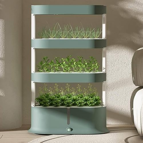 Kit di coltivazione idroponica a torre – Sistema aeroponico a 48/64 fori con luce di coltivazione e telecomando per giardinaggio in acquaponica interna, perfetto per piantare in casa e crescita di