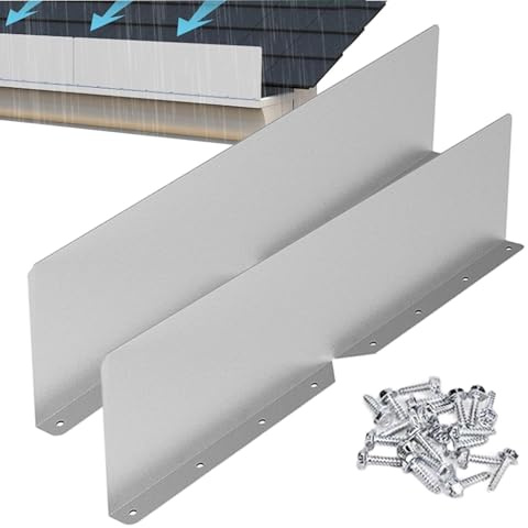 Gutter Gutter Guards - Divers le bas en métal - Protection contre les débordements d'eau de pluie - Barrière anti-sabot - Extension de drainage de toit - Protection des pour bardeaux de