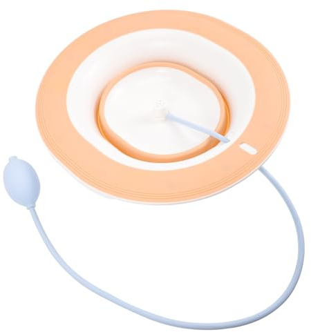 NOLITOY Postpartale Sitzbadewanne Kunststoff Für Frauen Schwangere Wochenbettpflege Mit Abfluss Schlauch Rutschfestes Sitzbad Toilette Pflegebecken Für Damen