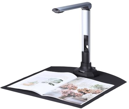 BK52 Tragbarer Buch- und Dokumentenkamerascanner, Capture A3 HD 10 Megapixel USB 2.0 Hochgeschwindigkeitsscanner mit LED-Licht for Ausweise,Ultimative Flexibilität