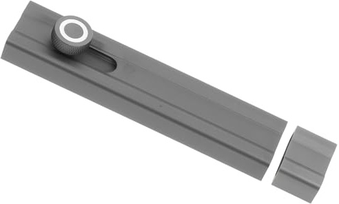 BUGUUYO Loquet Coulissant Adhésif 150Mm Gris Phosphorescent Pêne Dormant Antivol Vintage Verrou Intérieur sans Perçage pour Porte Coulissante Sécurité Renforcée Nocturne