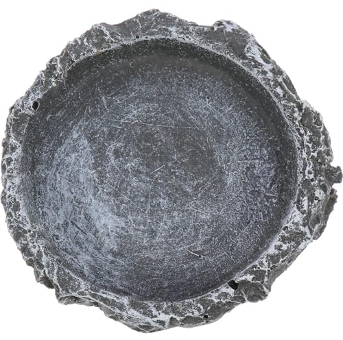 HOMSFOU Ciotola per Cibo e Acqua Rettili in Materiale Durevole, Vasca per Alimentazione Tartarughe e Lucertole, Contenitore per Terrario per Animali Domestici
