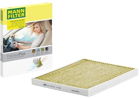 MANN-FILTER FP 2243 Filtro aria cabina - FreciousPlus Filtro Antipolline Biofunzionale - per Autovetture + veicoli commeriali