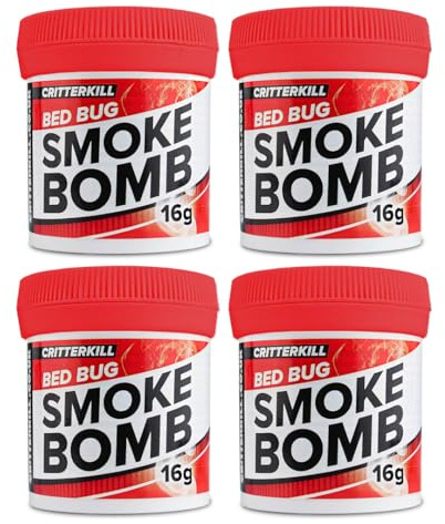 CritterKill 15g Bed Bug Smoke Bomb Fogger Fumigator | Kills Bedbugs | Professional Strength Product (4)