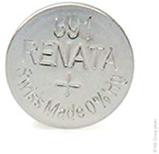 Renata/Swatch Group - Silver oxide button cell 391 RENATA 1.55V 50mAh