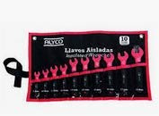ALYCO 190182 - Juego 10 llaves fijas aisladas VDE en bolsa de nylon