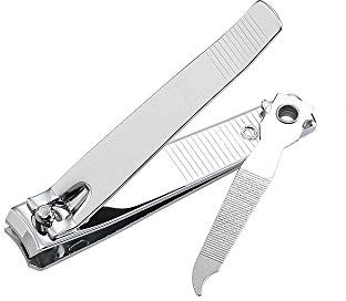 Nagelknipser mit integrierten Nagelfeilen - Robuster Edelstahl-Zehennagelknipser für dicke Nägel, scharfer Zehennagelknipser & Nagelschneider für Männer und Frauen