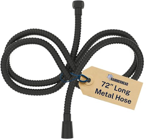HammerHead Metal Shower Hose Extra Long 72 Inch Universal Replacement