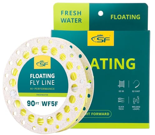 SF Fly Line for Fly Fishing Weight Forward Floating Fly Line WF5F 90FT