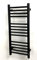 Greened House Black Electric Heated Towel Rail 300mm W x 720 H with Built in Timer Matt Black Energy Efficient
