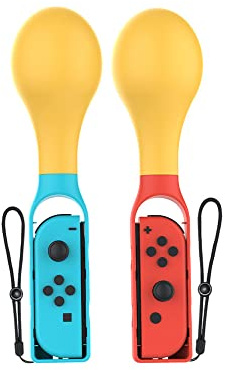 Switch Left and Right Small Handle Sand Hammer Game Hand Grip for N-Switch OLED Handle Body Feeling Game Handle - 2 PCS