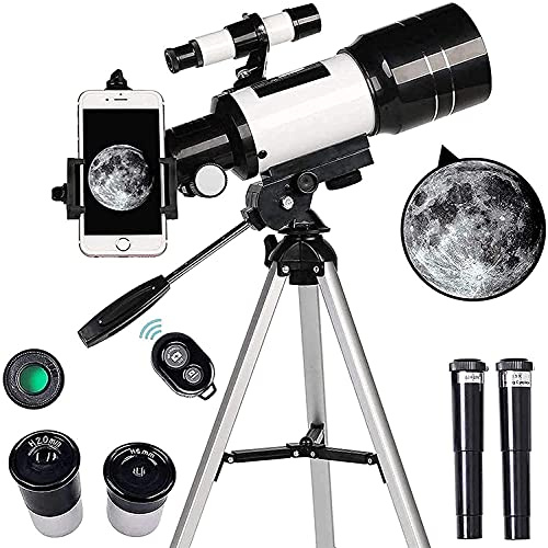 Teleskope für Kinder, Anfänger und Astronomie, 300-mm-HD-Monokular-Weltraumteleskop, Kontroll-Spektiv