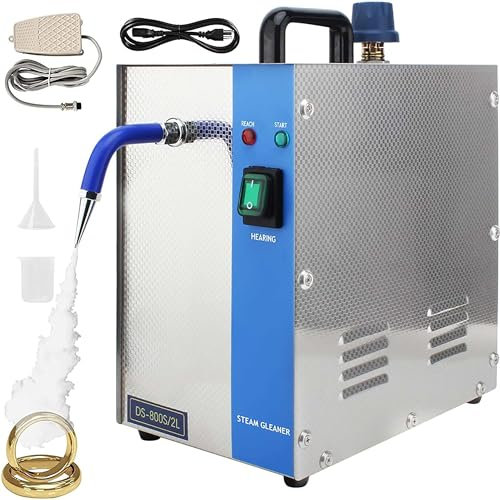DPDZSW Máquina Limpiadora De Joyas De 2L 1300W/4L 2200W, Máquina Limpiadora a Vapor Profesional para Joyas, Equipo De Limpieza De Joyas De Acero Inoxidable para Plata Y Oro,4L
