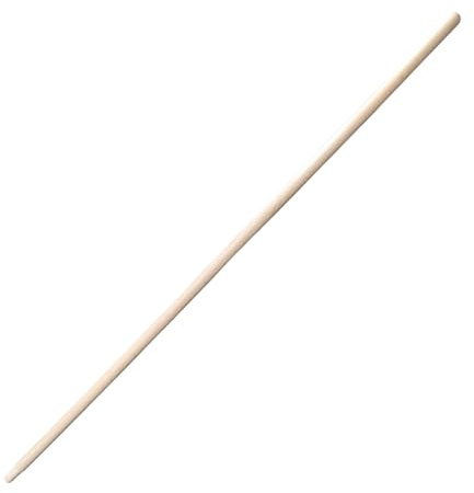 Gerätestiel aus 100% Buchenholz | 150 cm Ersatzstiel mit Konus | Ø 28 mm | Robuster Holzstiel für Besen, Rechen, Schaufel und Gartengeräte (Stiel 150 cm Ohne Besen)