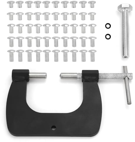 Semi Tubular Rivets Tool, 1/8 Vent Window Restoration Tool Kit for Tonka Pinball Vent Colema n Repair, 50 Piece Set (Standard)