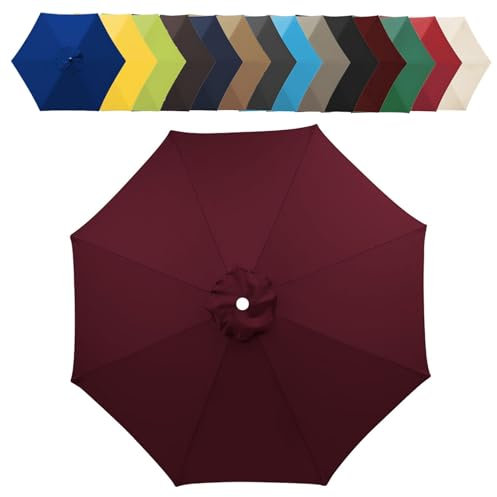 Parapluie de rechange imperméable pour parasol de terrasse, parasol de marché, housse épaisse et robuste pour parasols de terrasse, parasols de plage, parasols