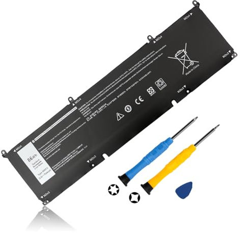 86Wh 69KF2 Batería para Dell XPS 15 9500 9510 9520 9530 Precision 5550 5560 5570 Alienware M17 R3 R4 M15 R3 R4 R5 R6 R7 2020 2021 Inspiron 16 Plus 7610 7620 G7 7500 G15 5510 5511 5515 5520 5521 5525