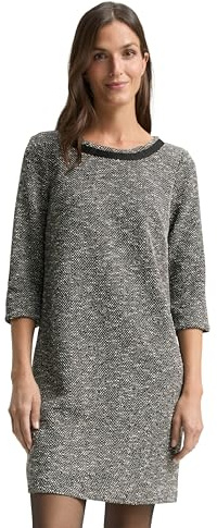 TOM TAILOR damklänning, 39180 – Salt Pepper Boucle Structure, 42