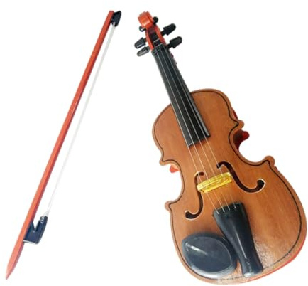 Kisangel Violons pour Garçon et Filles en Bois Design Délicat et Finition Réaliste, Jouet Musical Éducatif pour Apprentissage Interactif la Maison L'école