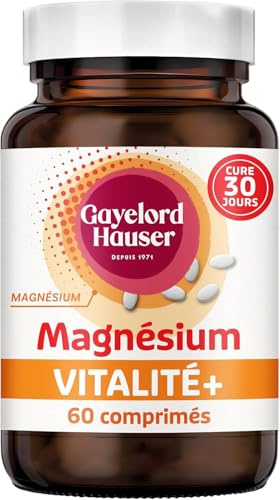 GAYELORD HAUSER – Comprimés Vitalité au Magnésium – Réduction de la Fatigue et Soutien du Système Nerveux – Cure de 30 Jours – 60 Comprimés