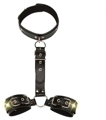 QiKKago CinturóN Deportivo CláSico Negro, ProteccióN De MuñEca Y Cuello, Equipo De Fitness Ajustable F6