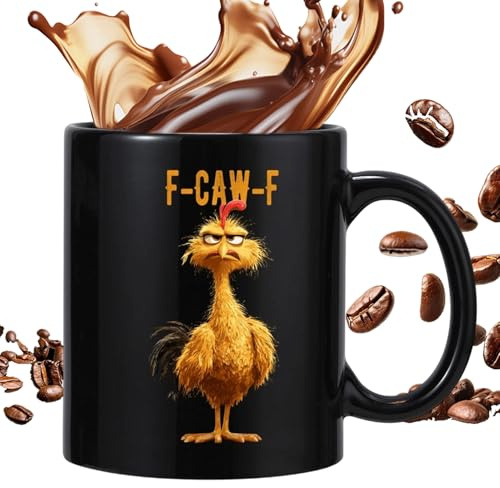 Roliga 355 ml keramiska muggar, tekopp för te kaffe mjölk varm födelsedag dam medarbetare