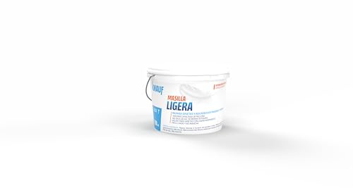 KNAUF - Masilla Ligera 750 ml - Color Blanco - Repara Grietas y Agujeros en Paredes y Techos - Alta Ligereza y Secado Rápido - Masilla con Máxima Capacidad de Relleno - Lista para Usar