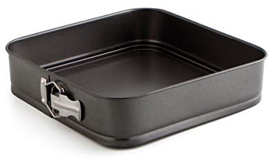 Quid Sweet Grey - Molde de Horno Desmontable Cuadrado de 28 cm, Color Negro