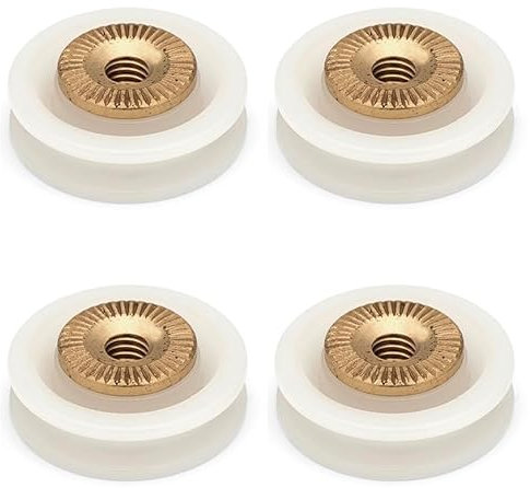 4 x Replacement Shower Door Rollers/Runners/Wheels V Grooved 19mm Dia LUX6