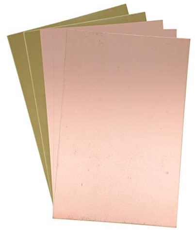 sourcing map 5Stk. kupferkaschierte Laminat Leiterplatte FR4 230x150mm | Einseitige, 9.06x5.91 Zoll, 1.5mm Dicke, DIY Prototyp PCB Tafel Namensschild