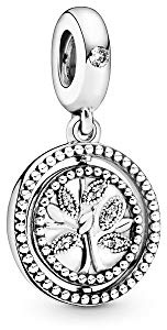 FGT Breloque arbre de vie en argent sterling compatible avec bracelets Pandora, cadeau pour femmes, filles, pour Noël, maman, tante, petite-fille, sœur, anniversaire, fête des mères