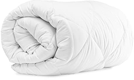 Komfortec Bettdecke 135x200 cm Ganzjahresdecke, 300gsm, warme Bettdecke für Allergiker, Decke Antiallergisch Blanket, Weiß