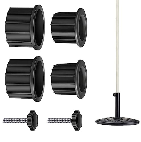 HOUSON Sonnenschirm Reduzierringe, Schirmständer Adapter Ersatzteile mit 40 Mm Gewindeschraube für Sonnenschirm Bodenhülsen